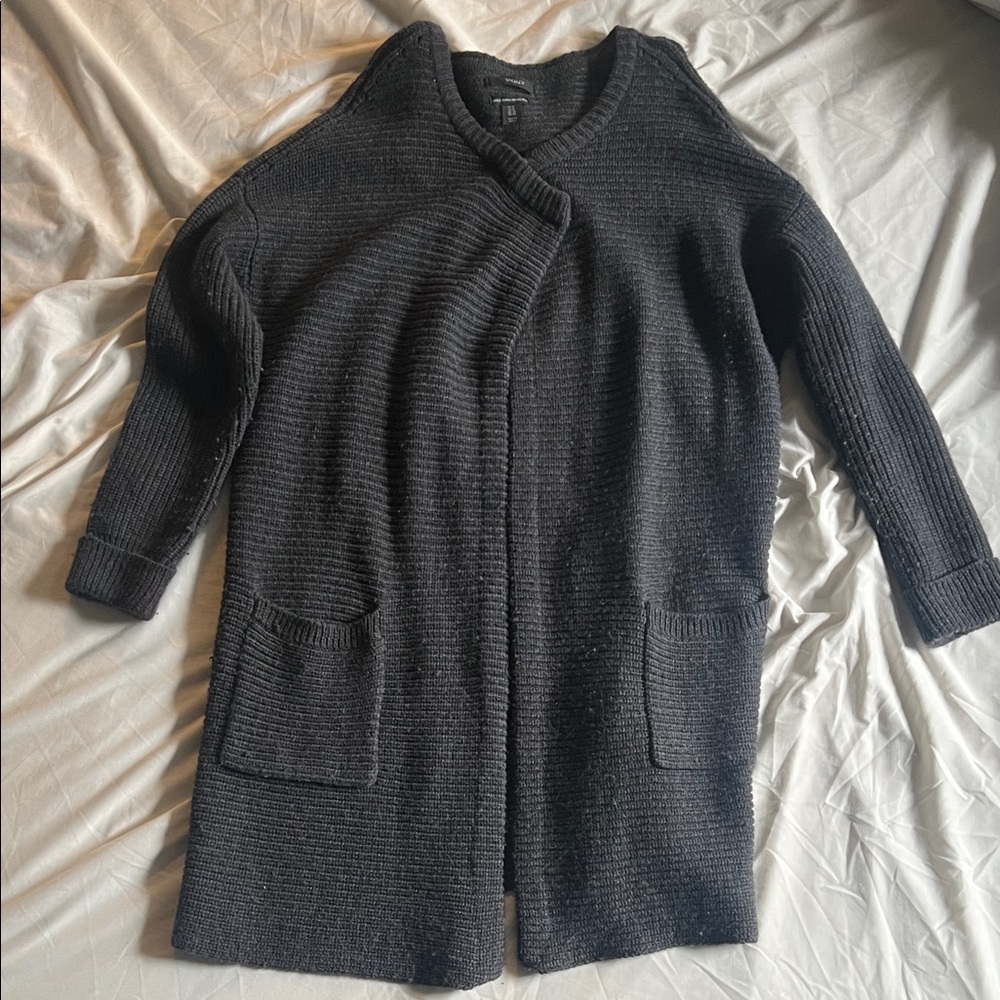 Tahari Grey Merino Wool Women's Sweater